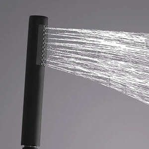 product feature waterful matte black hand shower product feature waterful matte black hand shower